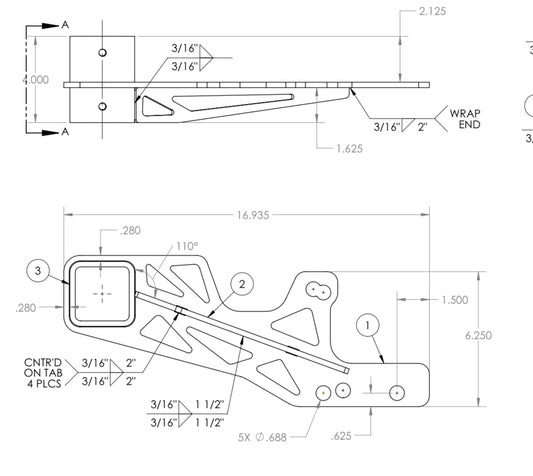 SGX - RM100 RAM MOUNTING BRACKET 03-CURRENT MODELS